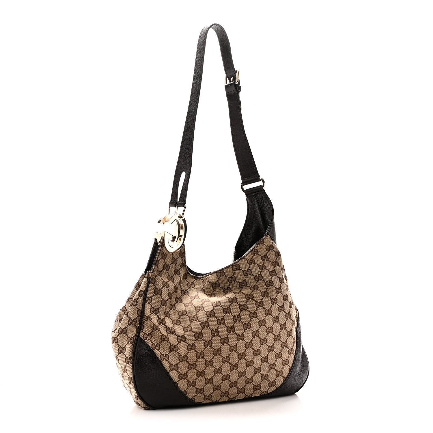 Gucci Monogram Medium Charlotte Hobo Brown 3 of 10