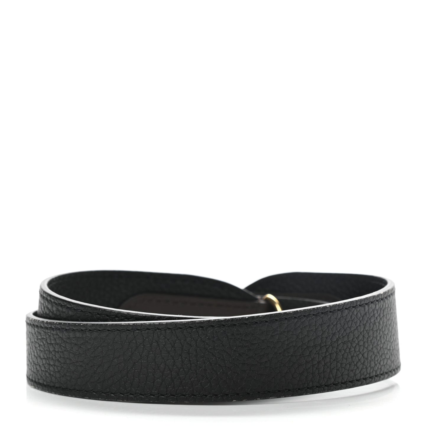 Calfskin Jersey Shoulder Strap Black