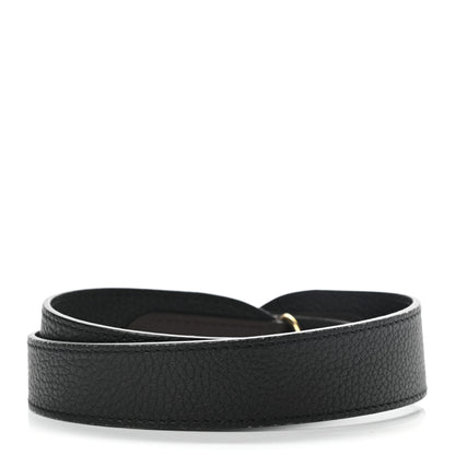 Louis Vuitton Calfskin Jersey Shoulder Strap Black 2 of 5