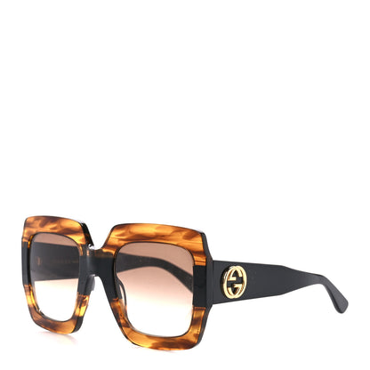 Gucci Square Frame GG0178S Sunglasses Havana 1 of 9