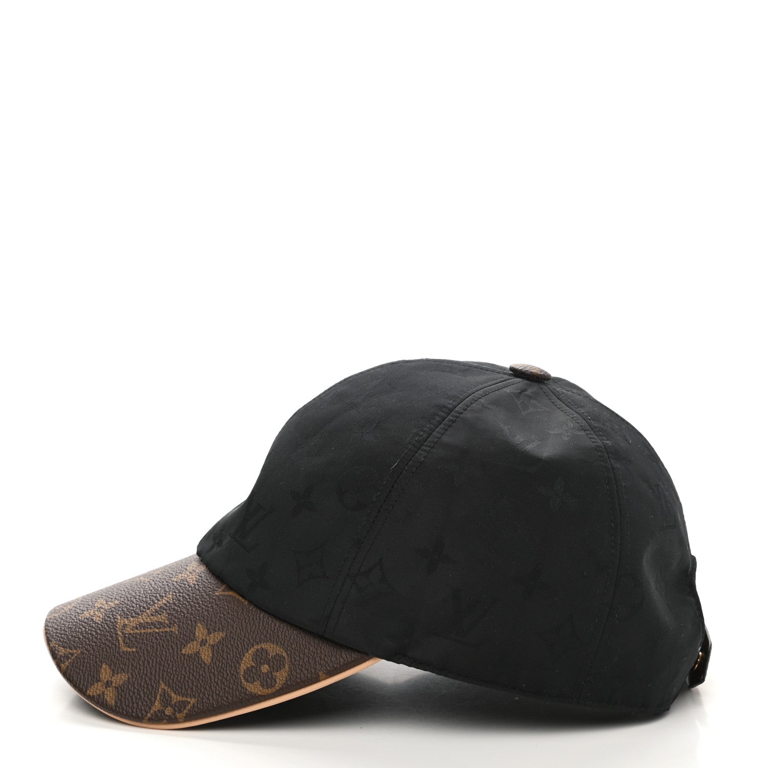 Louis Vuitton Polyester Silk Monogram LV Get Ready Cap L Black 4 of 8