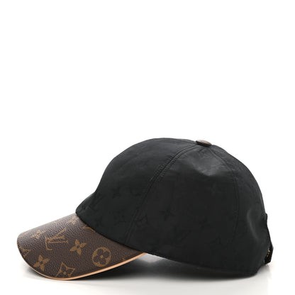 Louis Vuitton Polyester Silk Monogram LV Get Ready Cap L Black 4 of 8