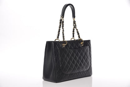 Chanel Caviar Quilted Grand Shopping Tote GST Black 4 of 12