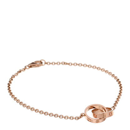 Cartier 18K Pink Gold Interlocking LOVE Bracelet 1 of 5