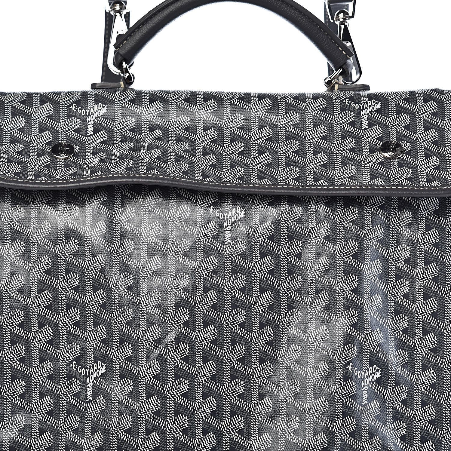 Goyard Goyardine Saint Leger Soft Briefcase Backpack Grey 10 of 10