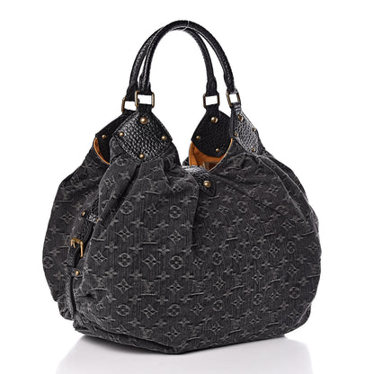 Louis Vuitton Denim Mahina XL Black 3 of 9