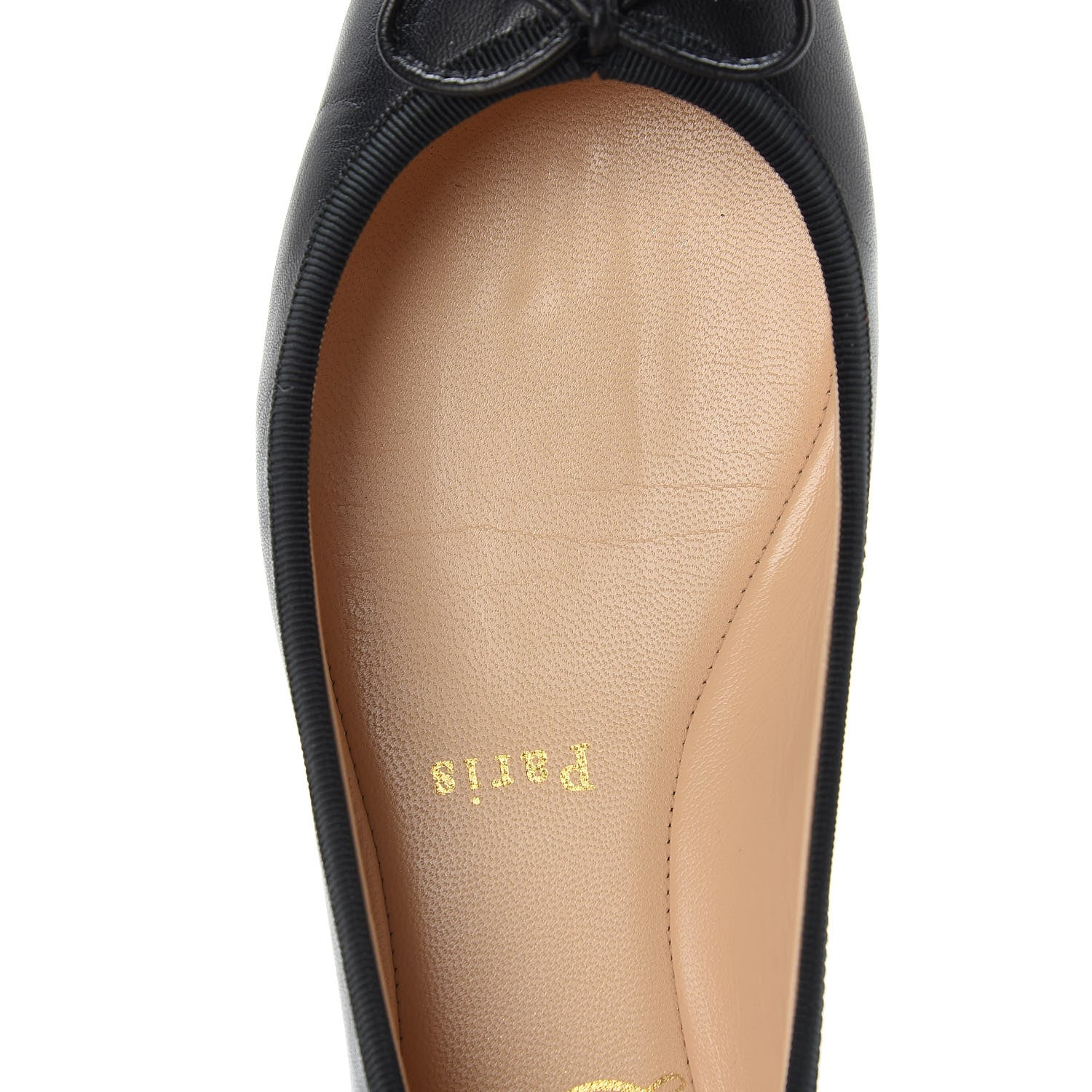 Christian Louboutin Nappa Grosgrain Rosella Flats 36 Black 12 of 13