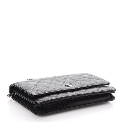 Chanel Caviar Quilted Wallet On Chain WOC Black 4 of 8