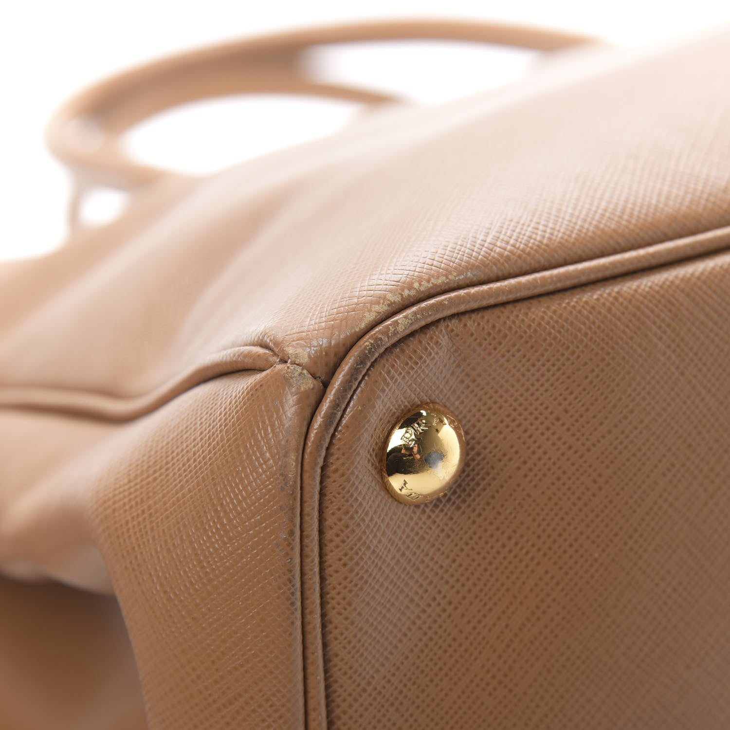 Prada Saffiano Large Galleria Double Zip Tote Caramel 15 of 23
