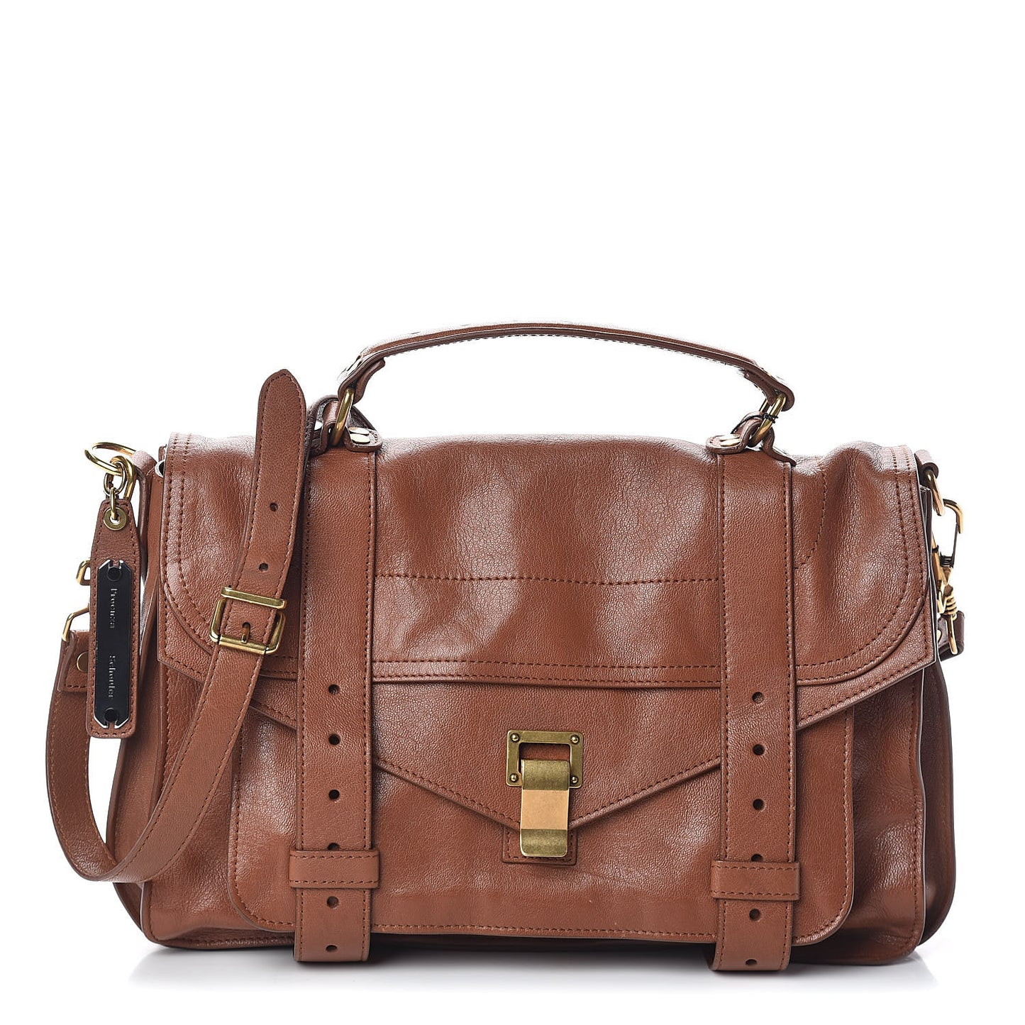 Lambskin Medium PS1 Satchel Saddle