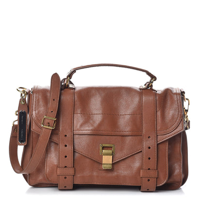 Proenza Schouler Lambskin Medium PS1 Satchel Saddle 1 of 9