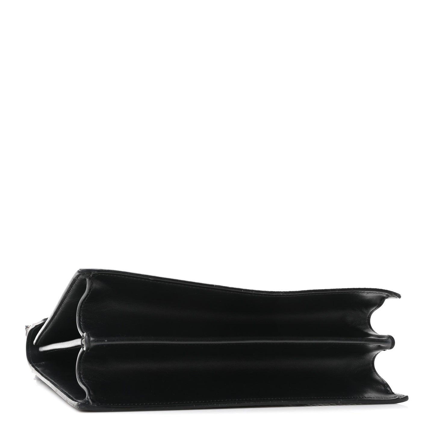 Calfskin Diamond Embossed Extra Large Elisa Shoulder Bag Black