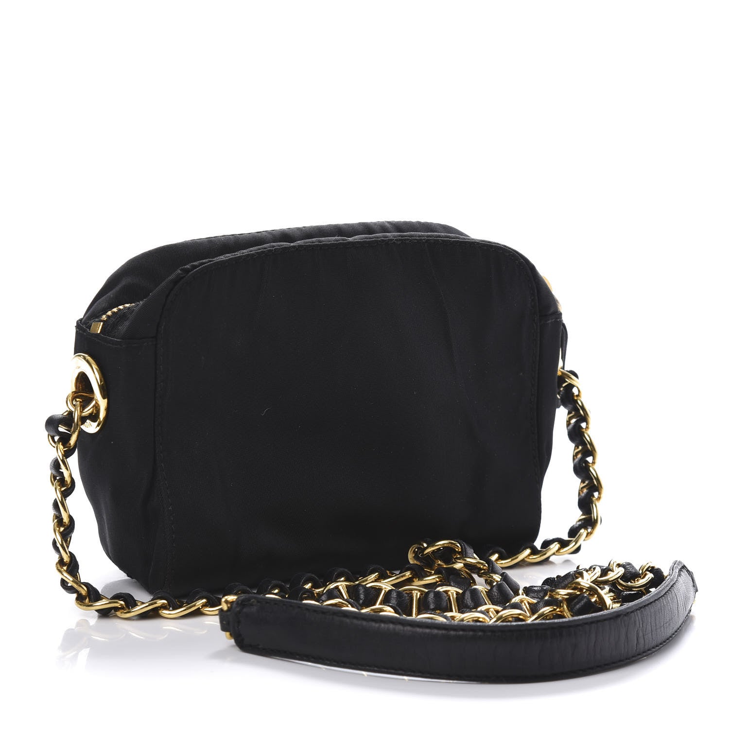 Prada Tessuto Nylon Mini Camera Crossbody Black 3 of 9