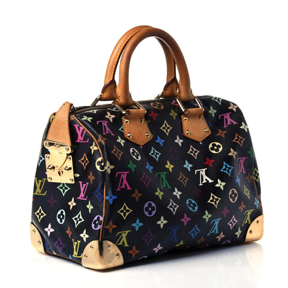 Louis Vuitton Monogram Multicolor Speedy 30 Black 2 of 4
