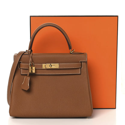 Hermes Togo Kelly Retourne 28 Gold 13 of 13