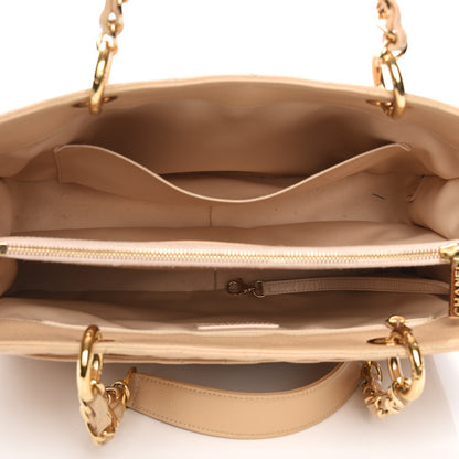 Chanel Caviar Quilted Grand Shopping Tote GST Beige Clair 12 of 15