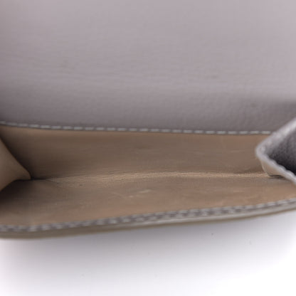 Chloe Grained Calfskin Marcie Square Wallet Cashmere Grey 6 of 7