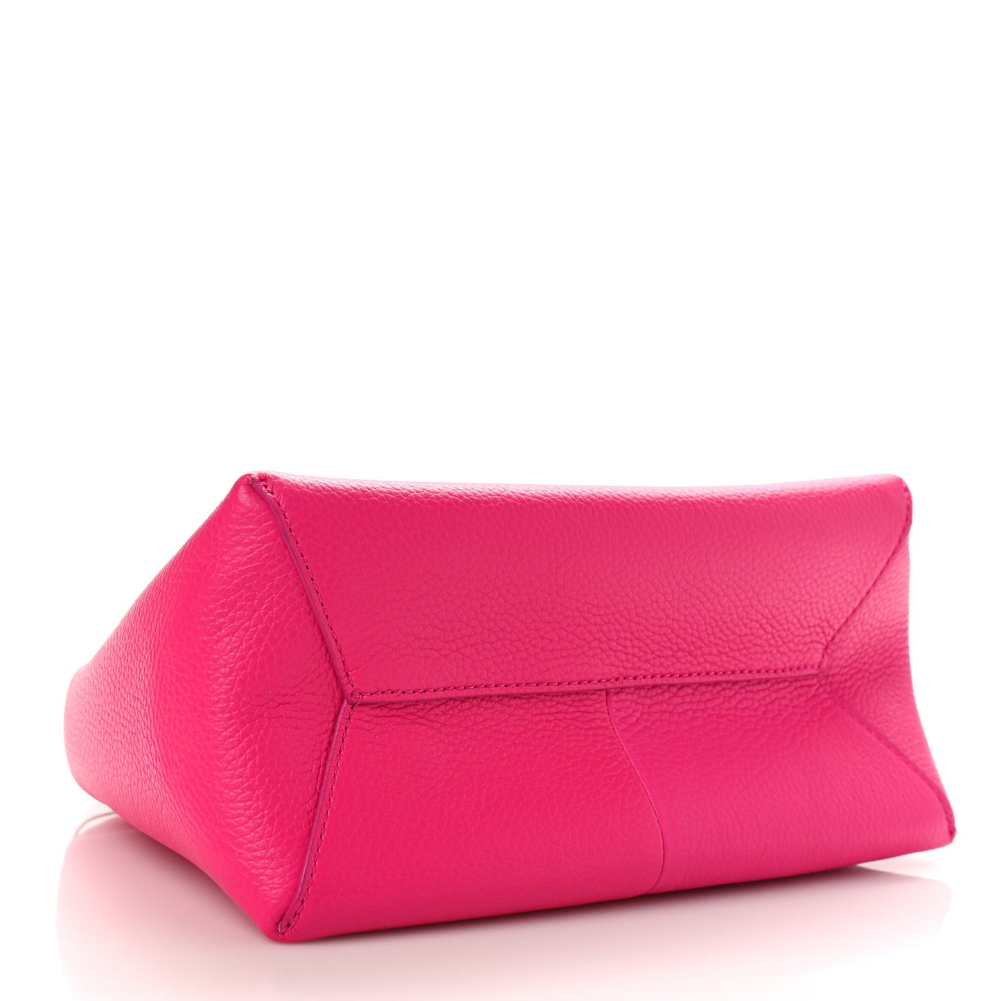 Grained Calfskin Mini The Sack Bag Hot Pink