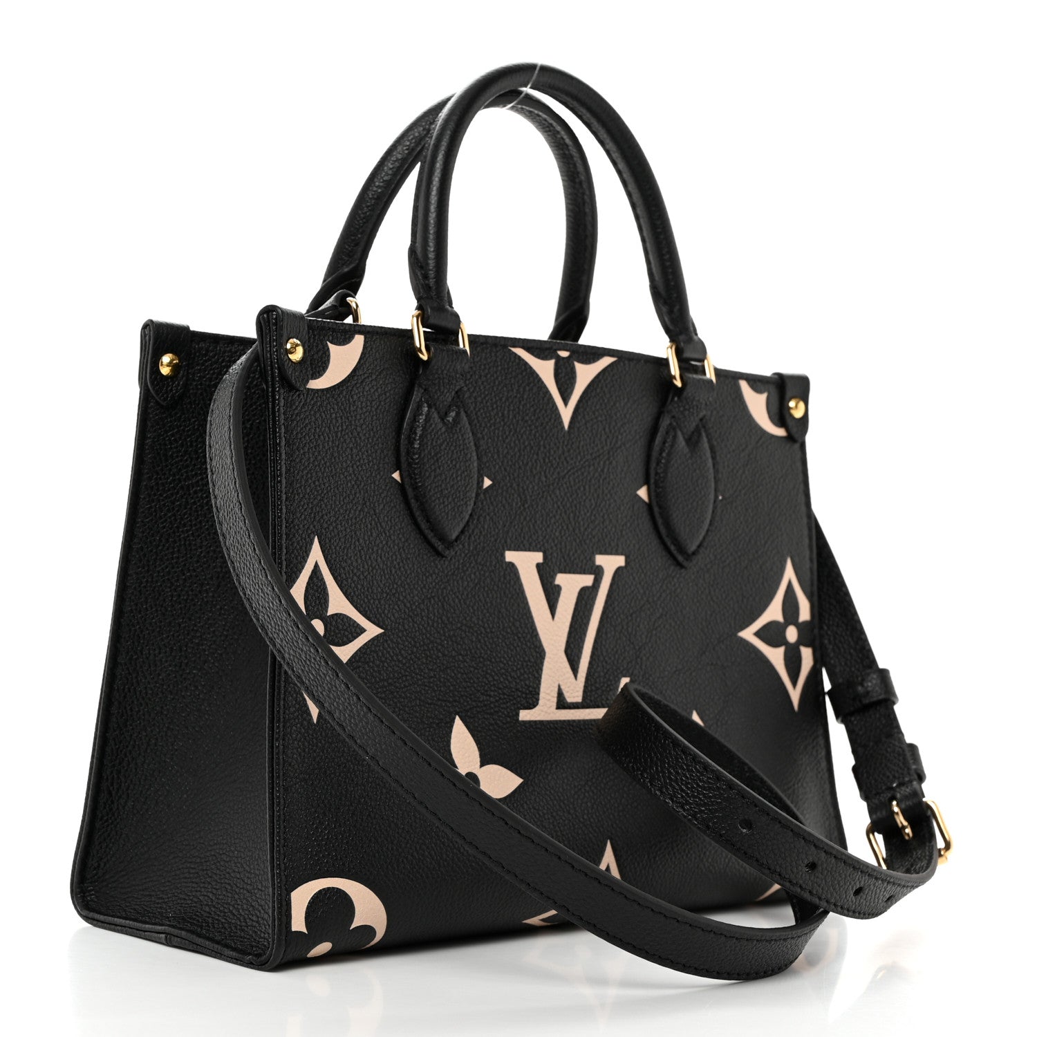 Louis Vuitton Empreinte Monogram Giant Onthego PM Black Beige 2 of 9