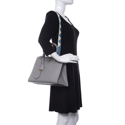 Prada Saffiano City Calfskin Greche Paradigme Bag Nube Mare 2 of 9