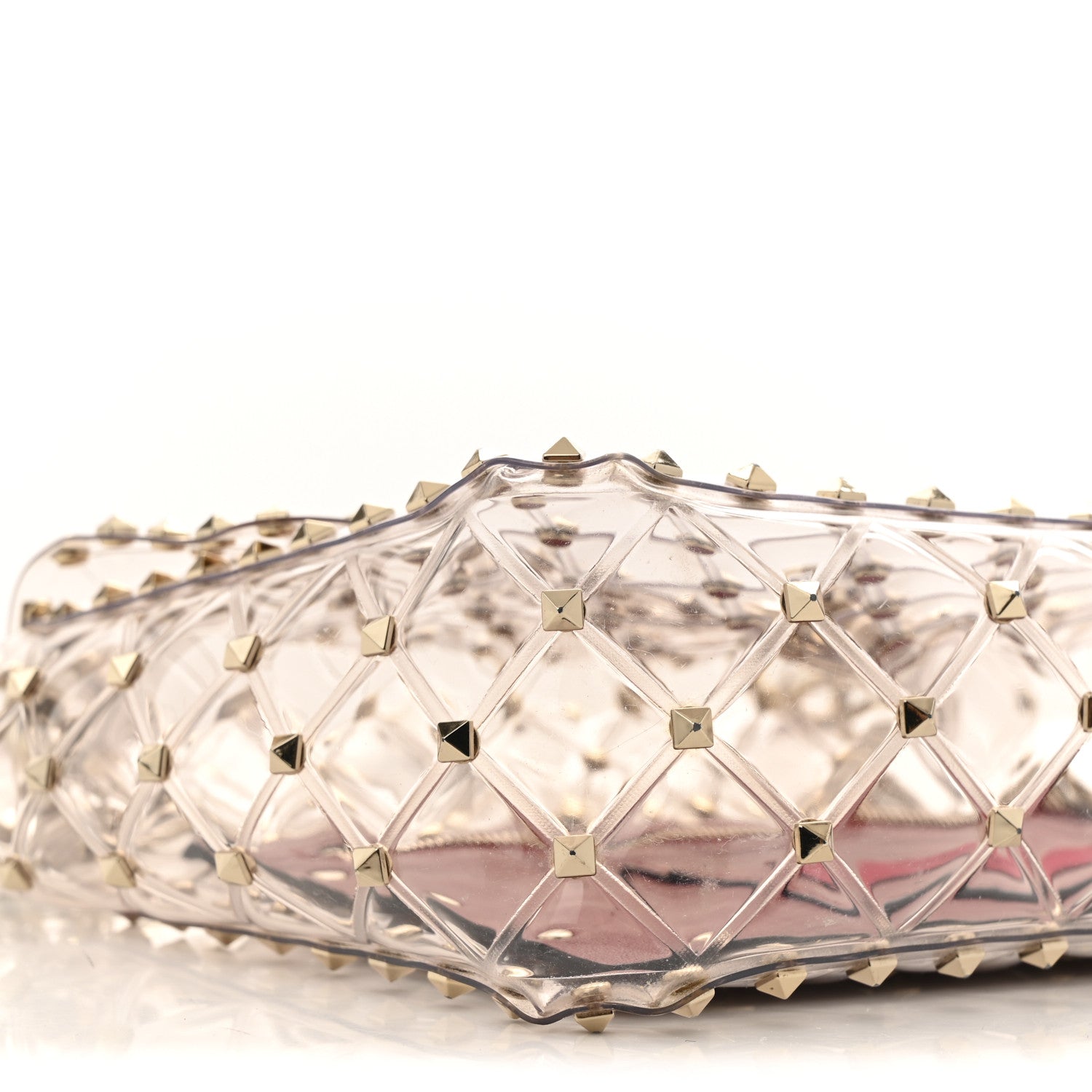 Valentino Garavani PVC Medium Rockstud Spike Shoulder Bag 8 of 10