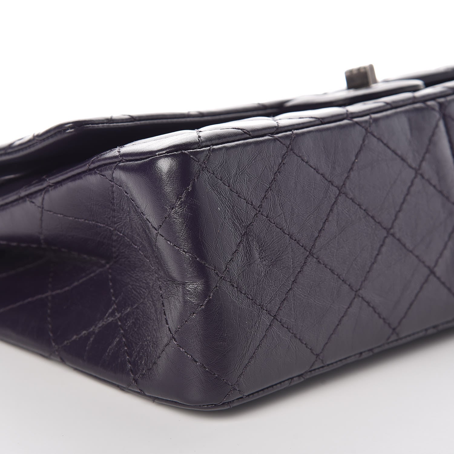 Chanel Aged Calfskin Quilted 2.55 Reissue 226 Flap Dark Purple 5 of 9