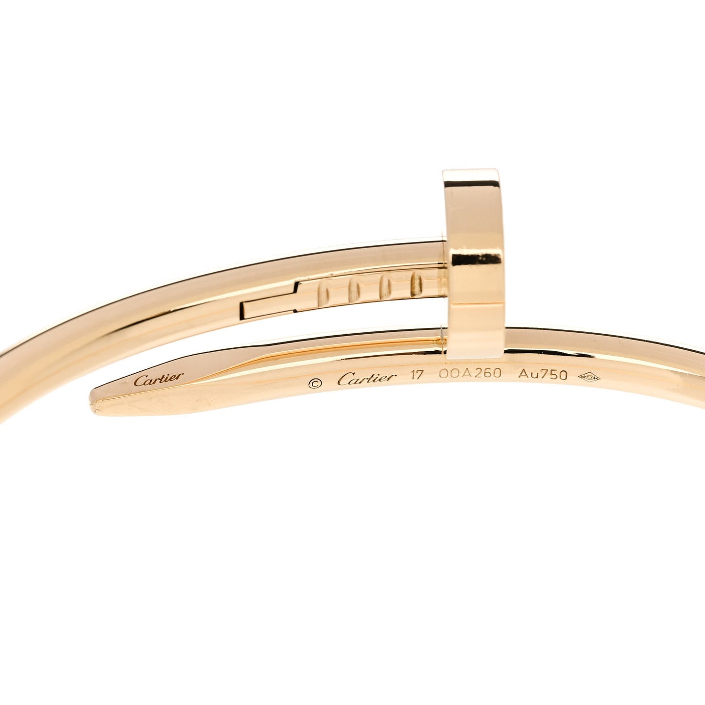 18K Yellow Gold Juste Un Clou Bracelet 17