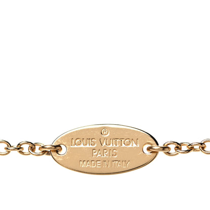 Louis Vuitton Essential V Necklace Gold 4 of 5