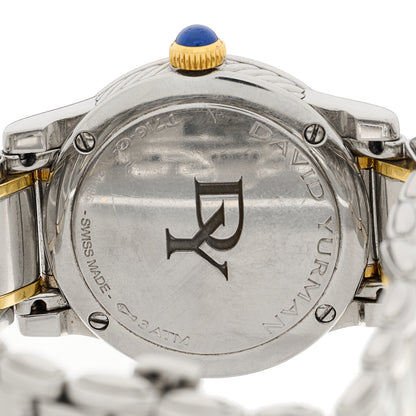 David Yurman Stainless Steel 18K Yellow Gold Diamond Mother of Pearl 34mm Classic Quartz Watch 4 of 4