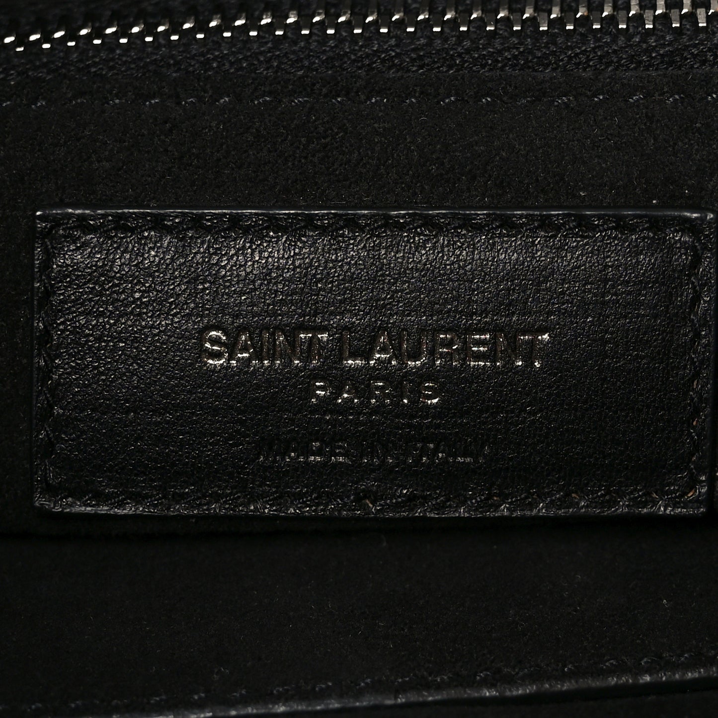 Calfskin Ring Tote Black Brown