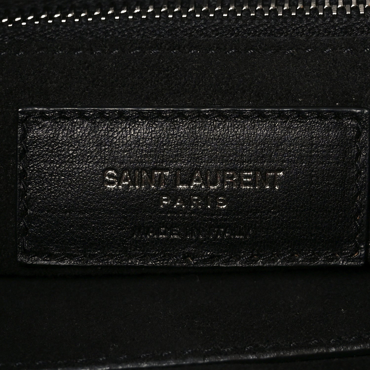 Saint Laurent Calfskin Ring Tote Black Brown 6 of 10