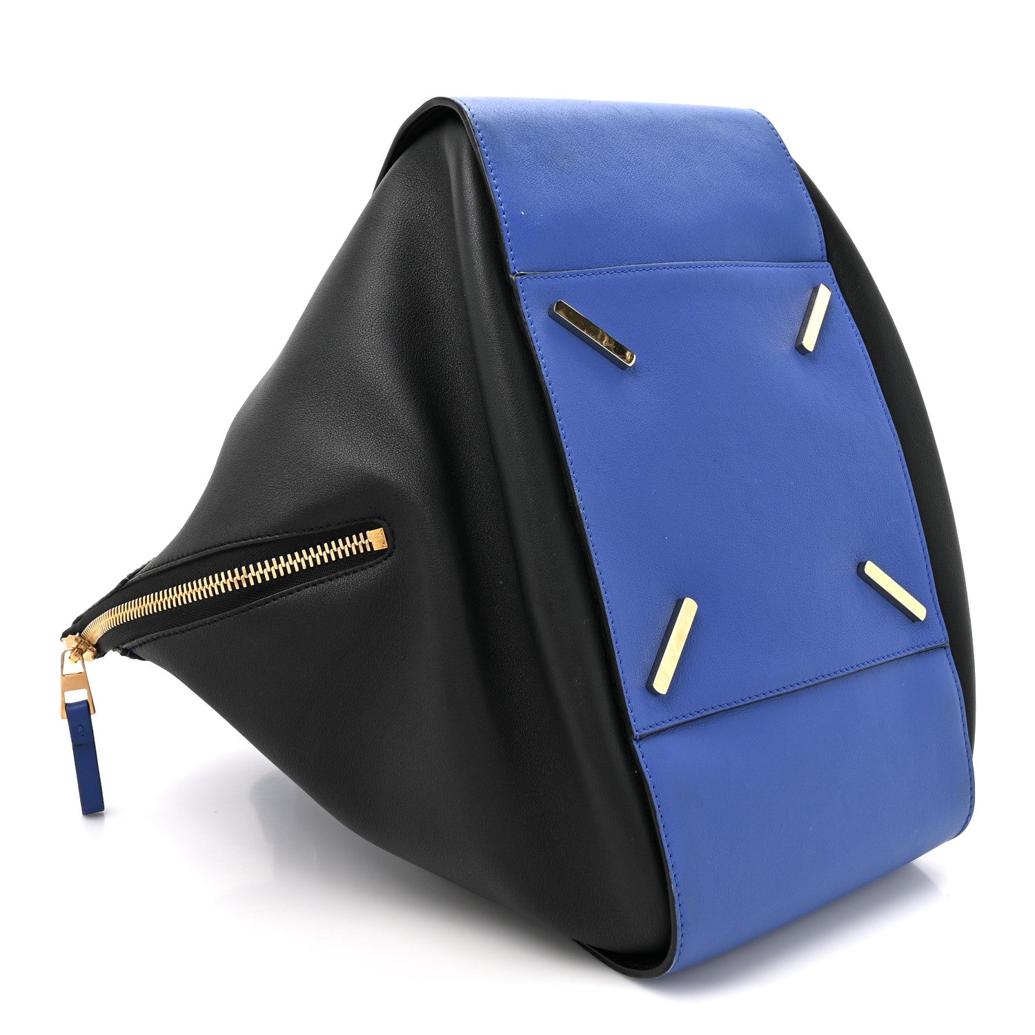 Loewe Calfskin Medium Hammock Shoulder Bag Electric Blue Black 4 of 15
