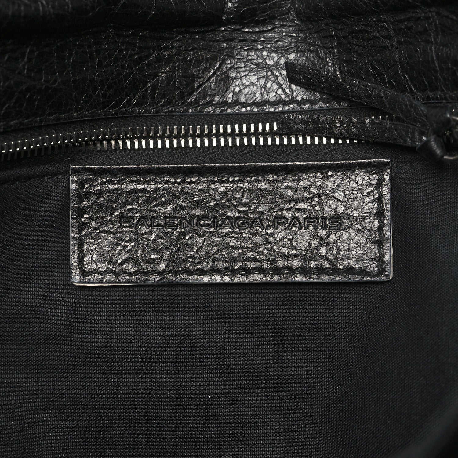 Balenciaga Agneau Silver Metallic Edge Hardware Envelope Clutch Black 9 of 12