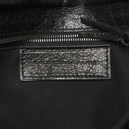 Balenciaga Agneau Silver Metallic Edge Hardware Envelope Clutch Black 9 of 12