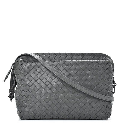 Bottega Veneta Nappa Intrecciato Small Camera Bag New Light Grey 1 of 13