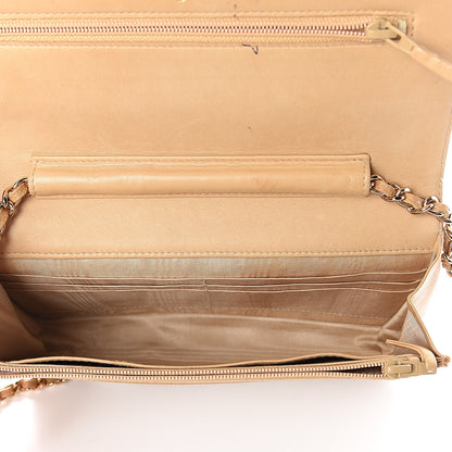 Chanel Caviar Timeless CC Wallet on Chain WOC Beige 4 of 11