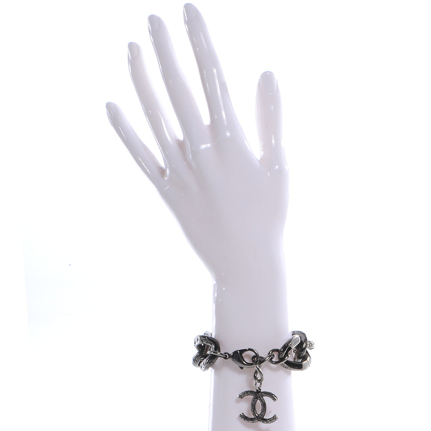 CC Chain Bracelet Dark Silver