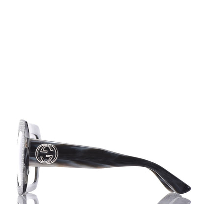 Gucci Crystal Square Frame Sunglasses GG0048S Grey 3 of 7