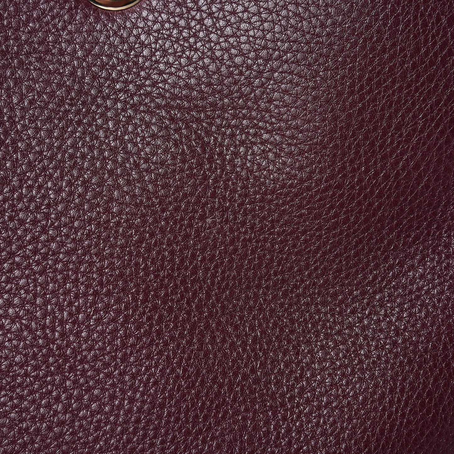 Pebbled Calfskin Large Bamboo Shopper Tote Burgundy