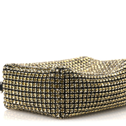 Alexander Wang Mesh Crystal Rhinestone Medium Heiress Pouch Porcelain 9 of 13
