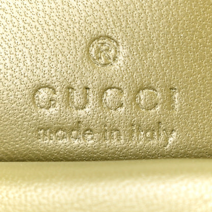 Gucci Lambskin Embossed Mini GG Milano Top Handle Shoulder Bag Green 6 of 9