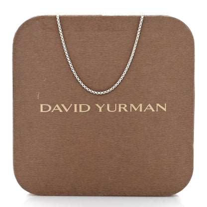 David Yurman Sterling Silver 1.7mm Baby Box Chain Necklace 18" 5 of 5