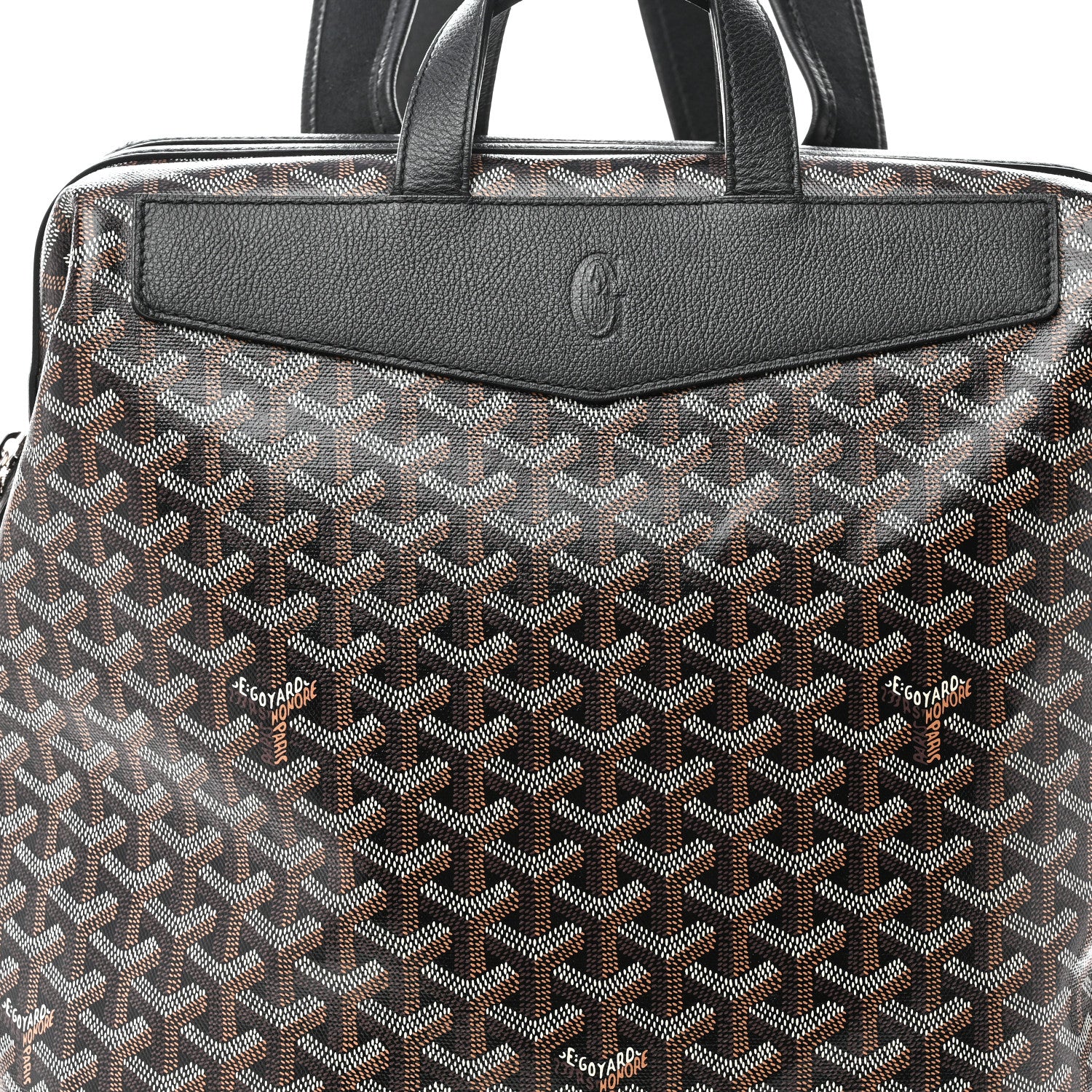 Goyard Goyardine Calfskin Cisalpin Backpack Black 7 of 9