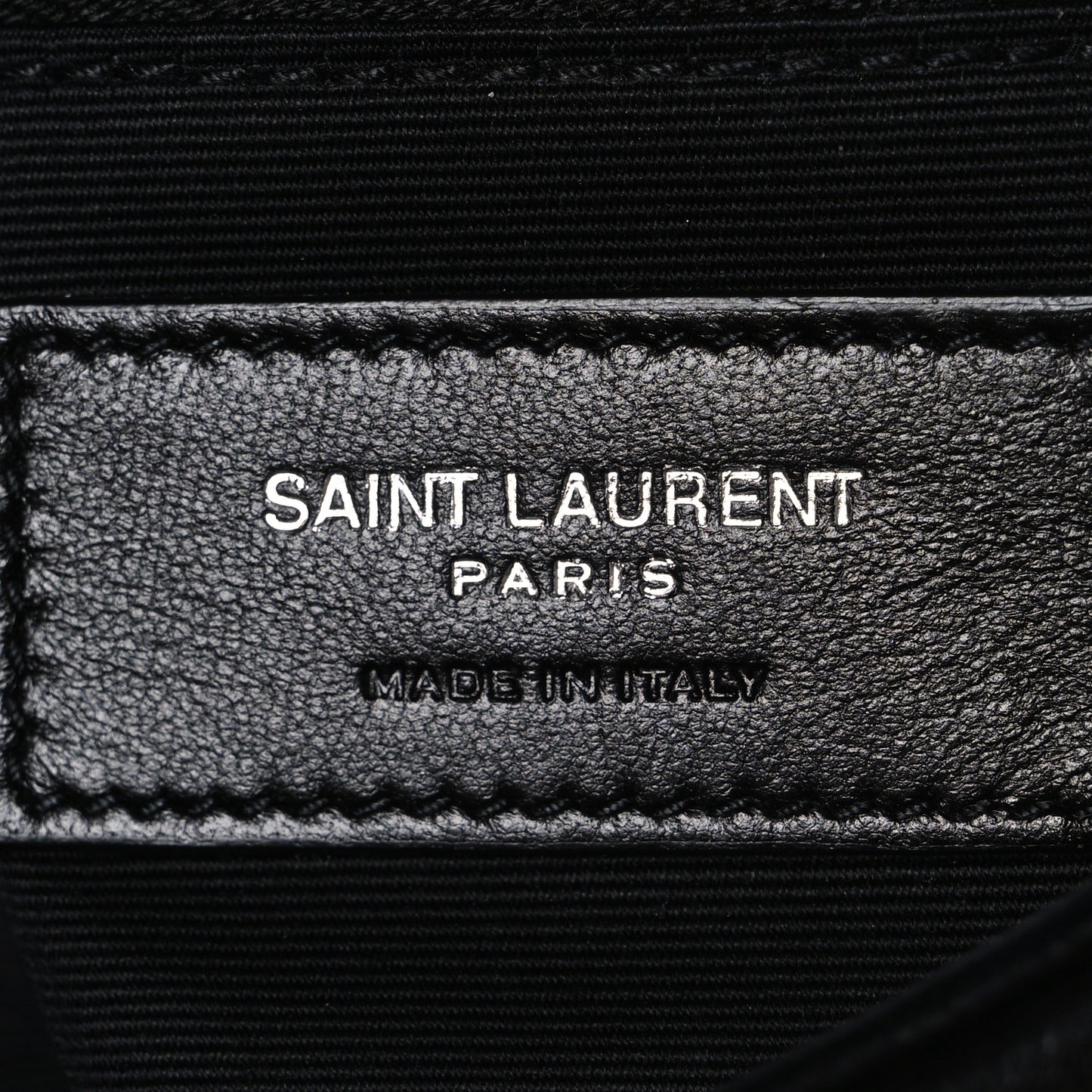 Lambskin Quilted Toy Loulou Puffer Monogram Chain Satchel Black