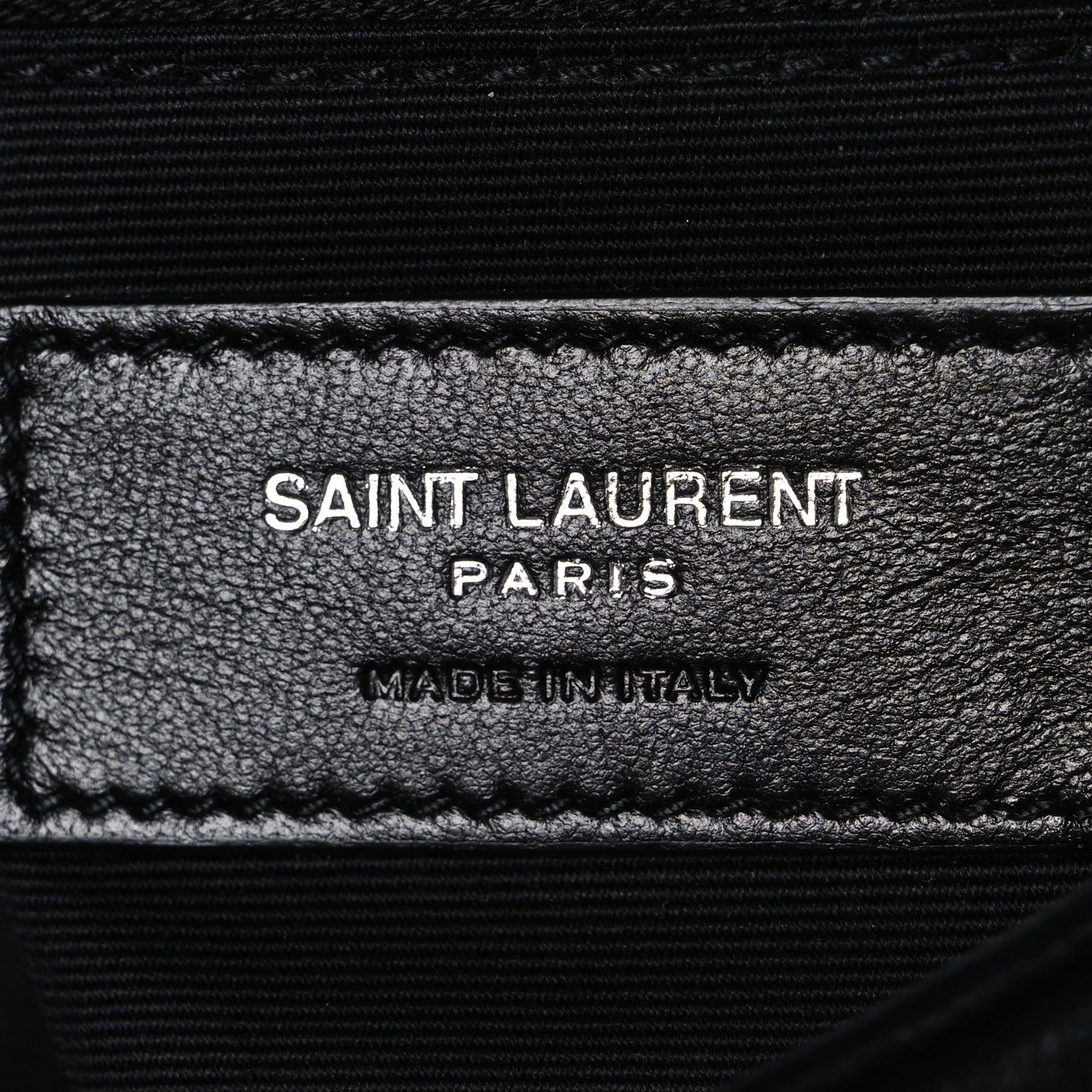Saint Laurent Lambskin Quilted Toy Loulou Puffer Monogram Chain Satchel Black 6 of 10