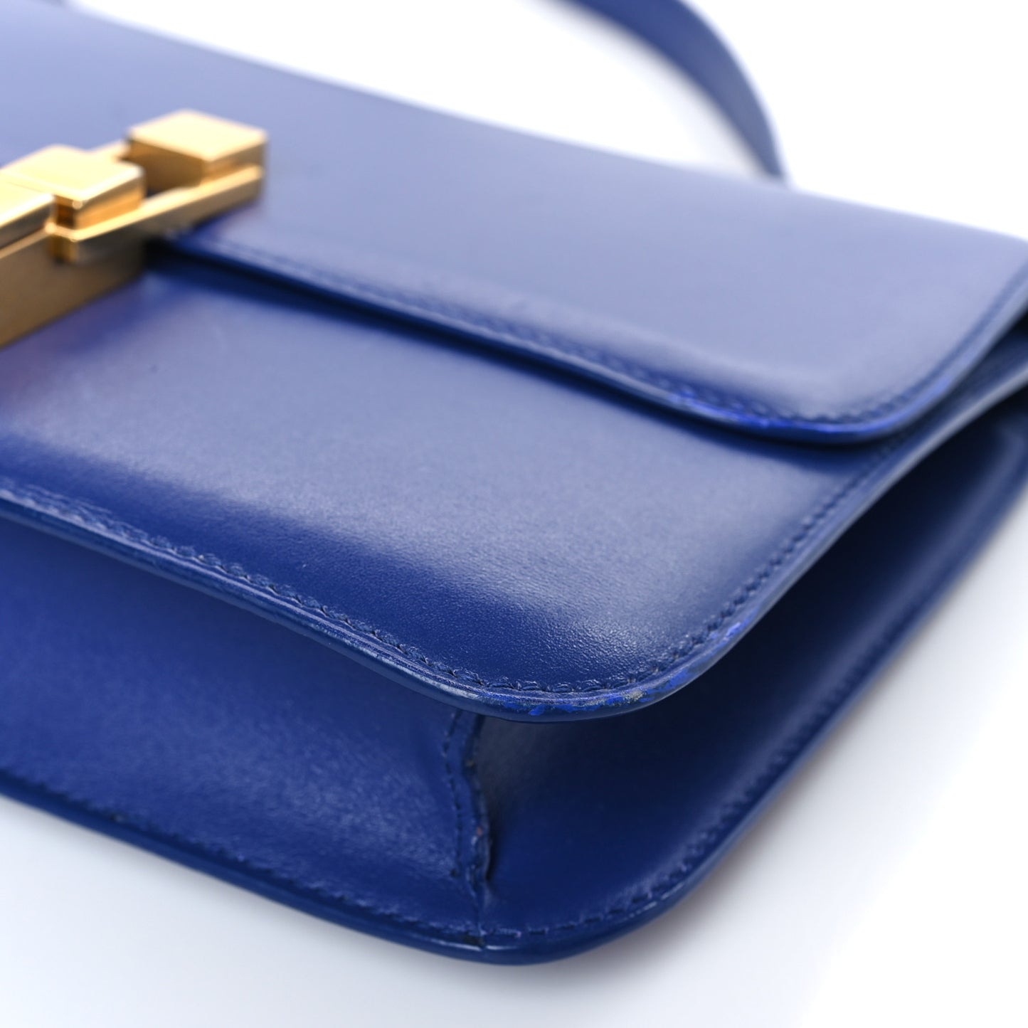 Smooth Calfskin Carre Satchel Royal Blue