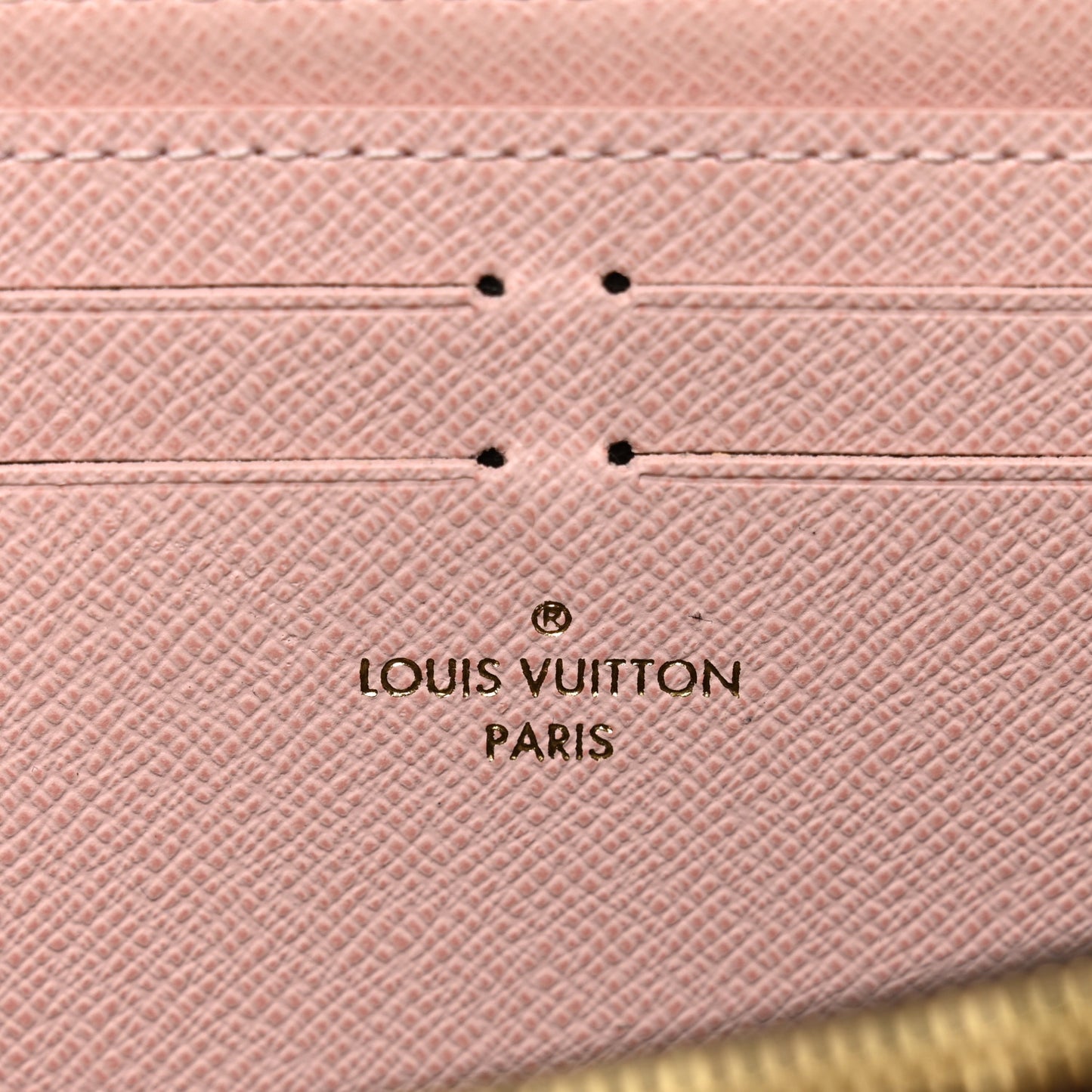 Monogram Clemence Wallet Rose Ballerine