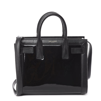 Saint Laurent Patent Calfskin Nano Sac de Jour Black 1 of 7
