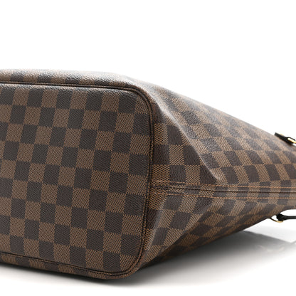 Louis Vuitton Damier Ebene Neo Neverfull MM Rose Ballerine 11 of 13