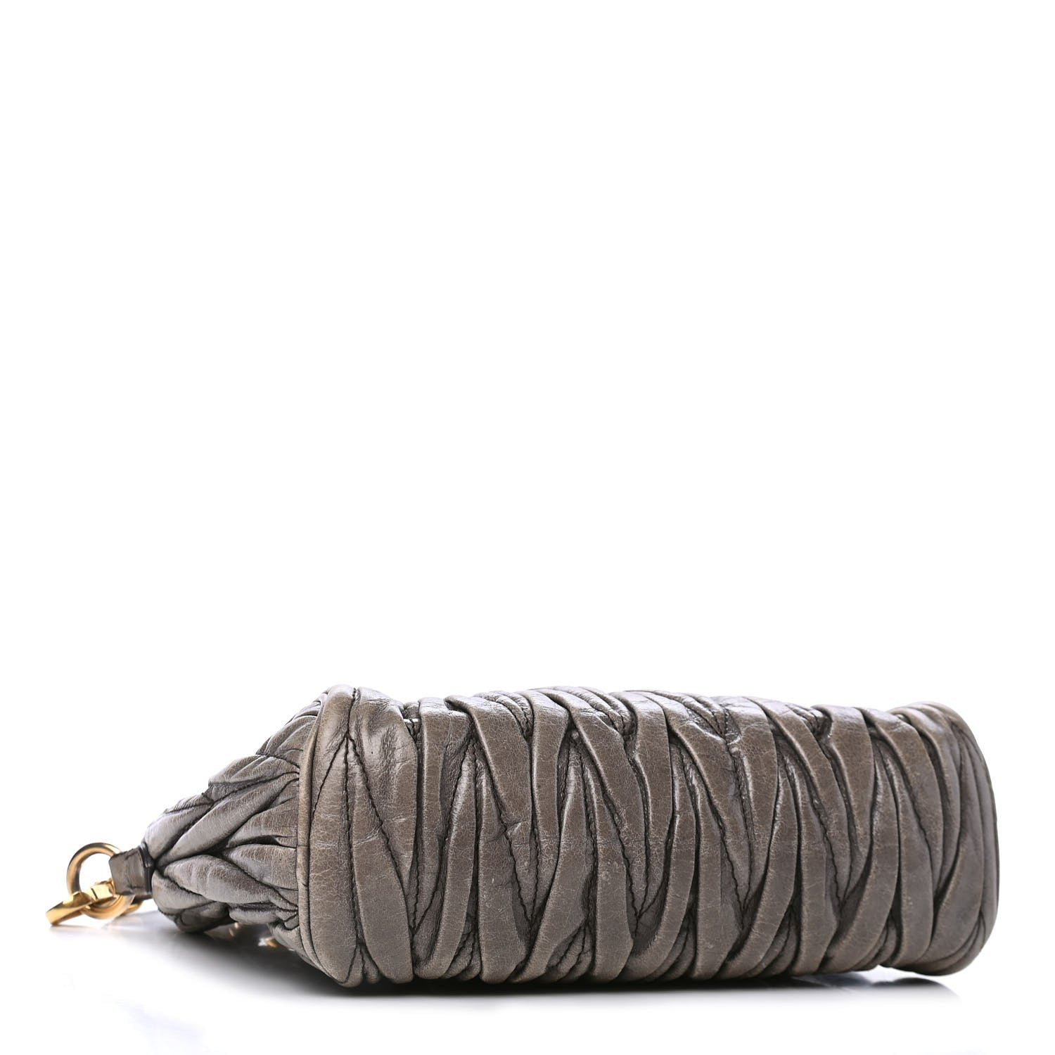 Miu Miu Leather Matelasse Lux Shoulder Bag Argilla 3 of 5